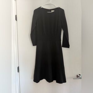 Reiss Fit And Flare Knee Length Long Sleeves Career Church Dress Size 2